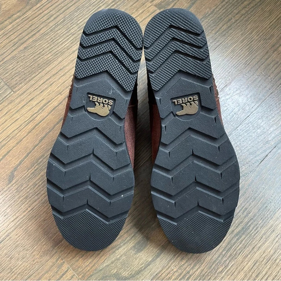 Sorel Major Low Casual Booties Suede & Croc Embossed Leather Ankle Boots - Picture 11 of 12